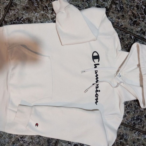 Champion hoodie white like new, size M