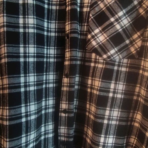 Winter oversize shirt size M new, black and white
