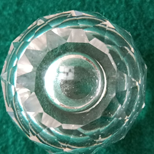 Vintage Swarovski crystal sphere miniature candlestick like new