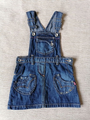 Levi’s denim dungaree dress for 2-year-old girl