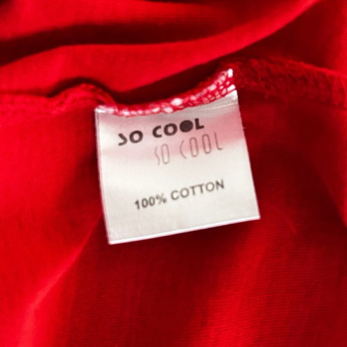 Men's red short-sleeve t-shirt like new size M