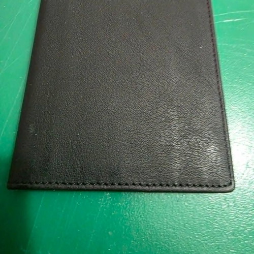 Three Angels genuine leather card holder, black