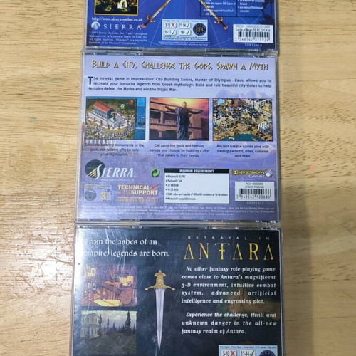 Retro PC Games Sierra pack of 3 used