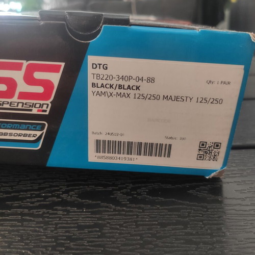 YSS Hybrid 34cm Shock Absorber used for Symphony ST 125/200 & Xmax 125/250