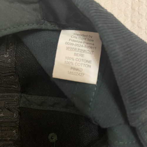 Pinko corduroy jockey hat with sequins, one size, like new