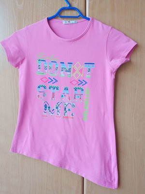 Energiers pink summer blouse used for girl 11-12 years old