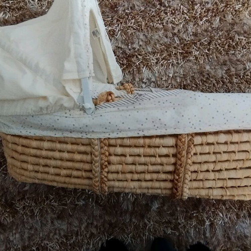 Bamboo bassinet used for baby