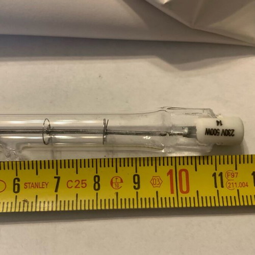 Halogen bulbs 500W 230V, pack of 2, like new