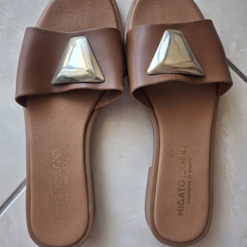 Migato leather slippers used, size 39