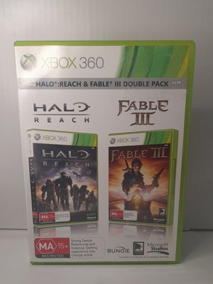 Halo Reach & Fable III Xbox 360 like new, English version with manual