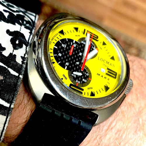 Locman titanium chronograph σαν καινούργιο, ανδρικό 45mm με ζαφείρι