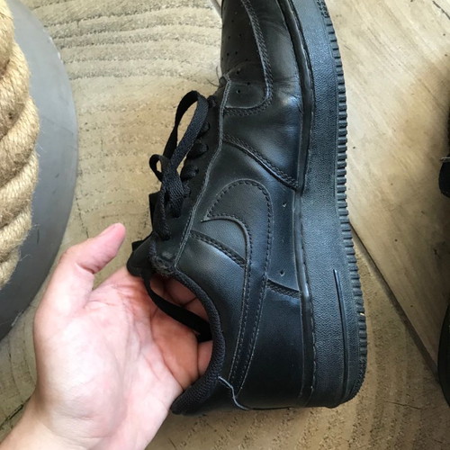 Nike Air Force used black shoes size 38.5
