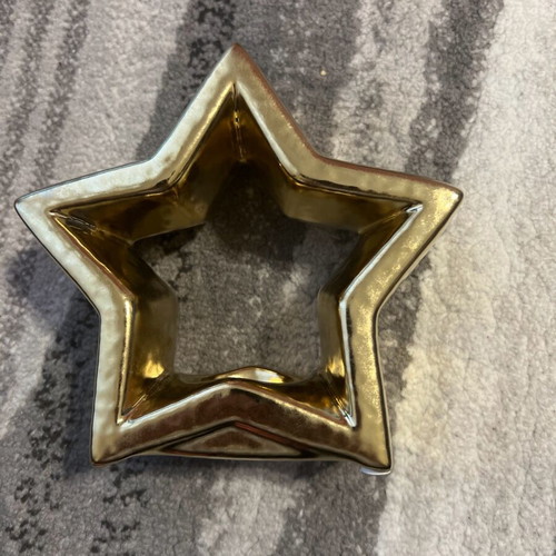 Christmas decorative star with candle holder like new