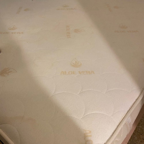 Double mattress used 1.60 x 1.90 with cleaned stains