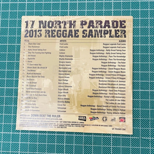 VP Records 17 North Parade Reggae Sampler 2013 new, factory sealed