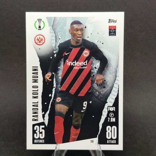 Συλλεκτική κάρτα Kolo Muani Eintracht Frankfurt σαν καινούργιο TOPPS MATCH ATTAX
