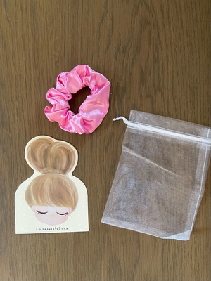 Scrunchies και χάρτινες φιγούρες κορίτσι και σακουλάκια, πακέτο 10, καινούργια