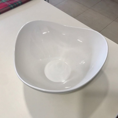 White serving salad bowl new with modern design