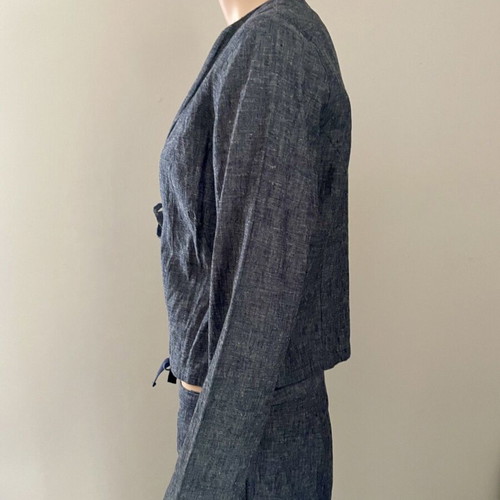 Twin set summer linen cotton, grey, new