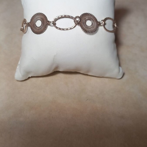 Silver Rose Gold Bracelet 925 Italian, new, delicate design