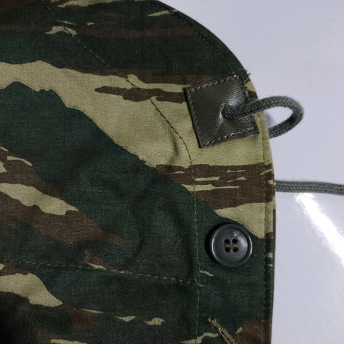 Camouflage hoods from military jacket, new, set of 2