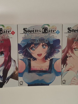 Steins Gate манга томове 1, 2, 3 като нови, английски