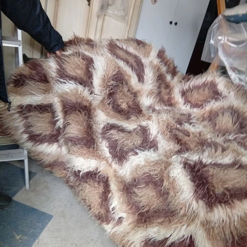 Flokati rug full wool in excellent condition 1.8x2.20 like new
