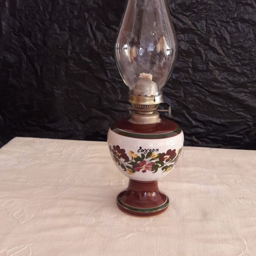 Vintage ceramic oil lamp like new