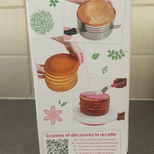 Adjustable cake ring for sponge cake made of stainless steel ScrapCooking new