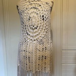 White sleeveless outerwear