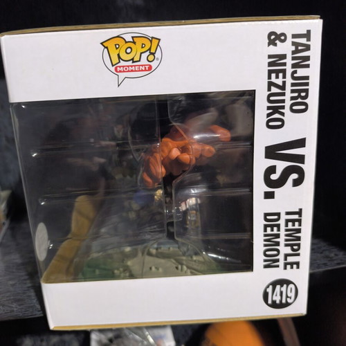 Demon Slayer Funko Pop! Tanjiro and Nezuko vs Temple Demon special edition like new