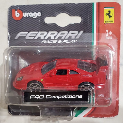 Burago Ferrari F40 Competizione model car, sealed