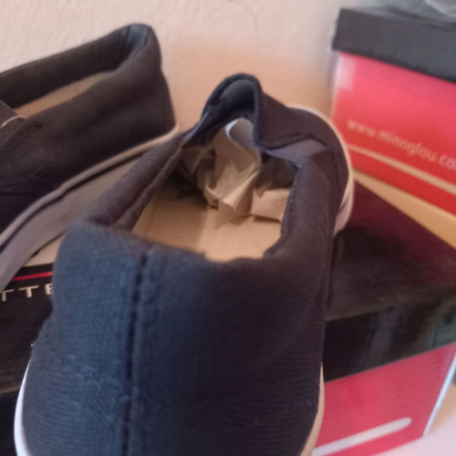 B&S canvas men's shoes size 40 & 45, dark blue