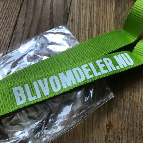Lanyard green new, Danish brand, retro vintage