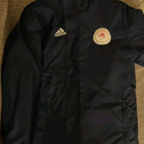 Olympiacos jacket with collectible emblem new, size Medium