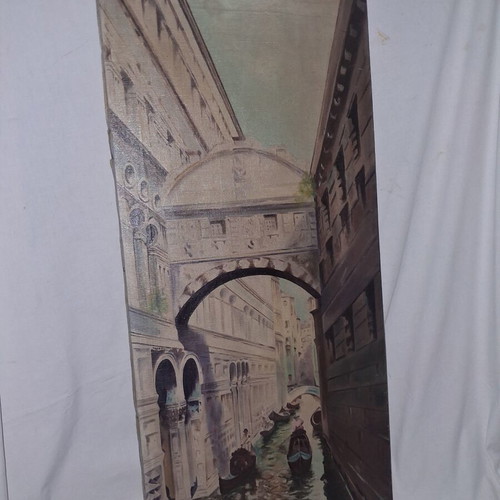 Metaxas Venice Ponte dei Sospiri oil painting on canvas 1929