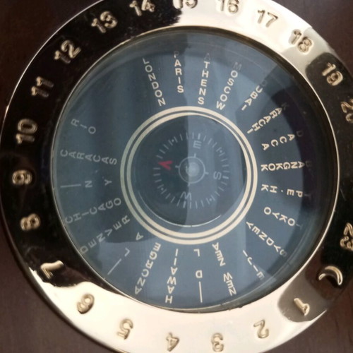 Compass made of wood and bronze used with calendar until 2046