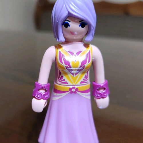 Playmobil Fairy Princess 2017 used with purple hair and pink dress