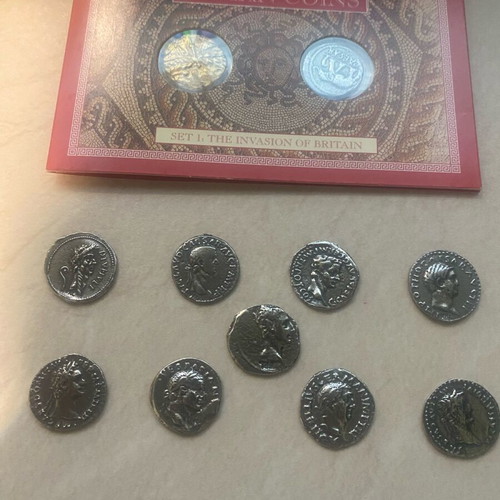 Roman coins like new, pack from the London museum