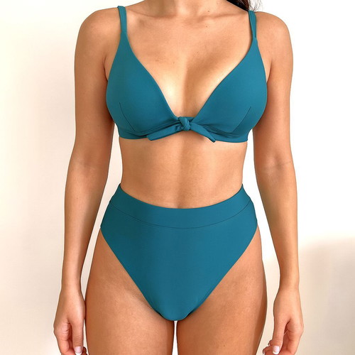 Emerald Green High-Waisted Bikini size L new