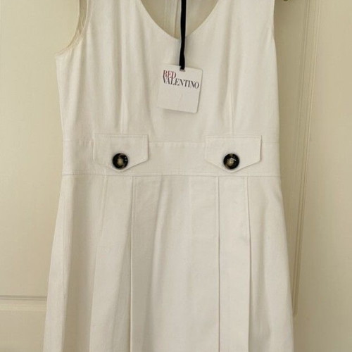 Red Valentino white dress new, size 42 IT