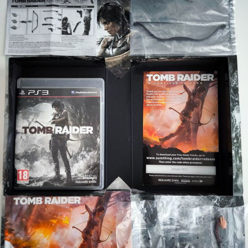 Tomb Raider Survival Edition Collector's Edition PS3 game like new