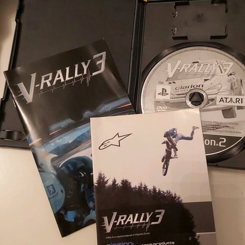 V-Rally 3 PlayStation 2 (PS2) used, DVD not working