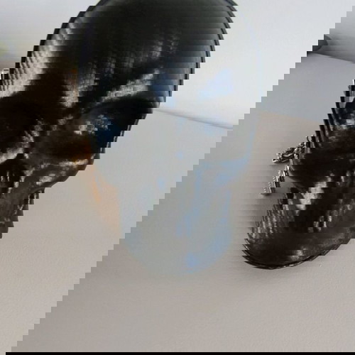 Τσαντάκι χειρός σε σχήμα νεκροκεφαλή σαν καινούργιο, μαύρο