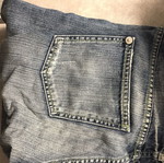 Guess jean shorts size 28 like new, white and blue