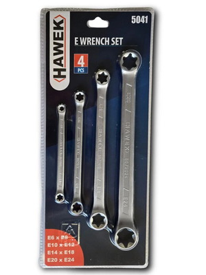 E-TA star wrench set 4 pieces HAWEK new