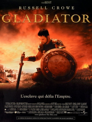 Gladiator movie poster used, authentic French 2000