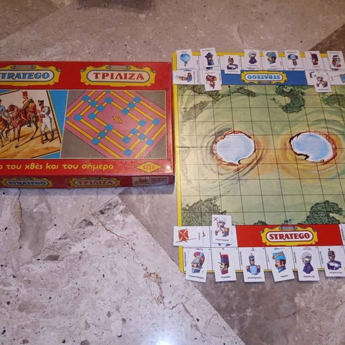 Mini Stratego board game used for 2 players