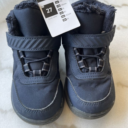 Quechua waterproof warm kids boots size 27