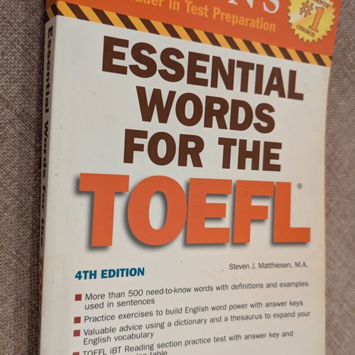 Barron's Essential Words for the TOEFL like new